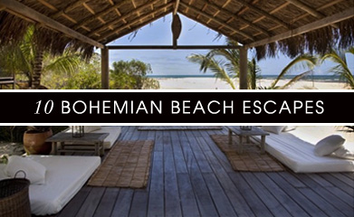 Searching for a low key spot to stick your toes in the sand for the holidays? Check out AFAR's list of 10 Bohemian Beach Hotels. 