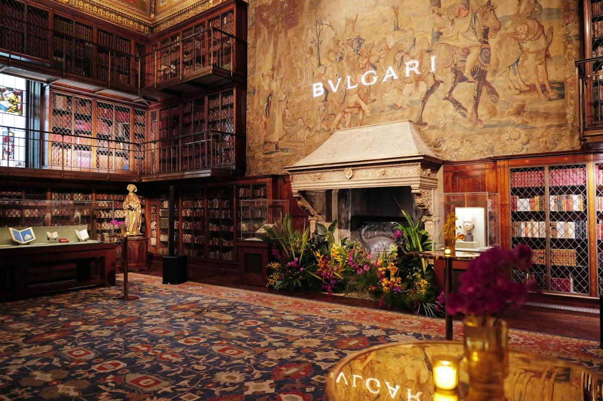 A general view of atmosphere at the Bulgari screening of Docufilm on making of Bvlgari Rome Hotel at the Morgan Library & Museum in NYC