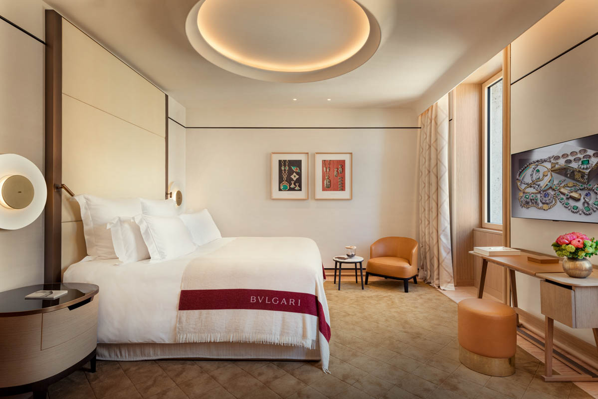 A look inside the rooms at Bvlgari Roma Hotel 